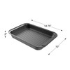 Hastings Home Roasting Pan with Flat Rack Nonstick Oven Roaster, Grid to Drain Fat and Grease Kitchen Cookware 252985ALP